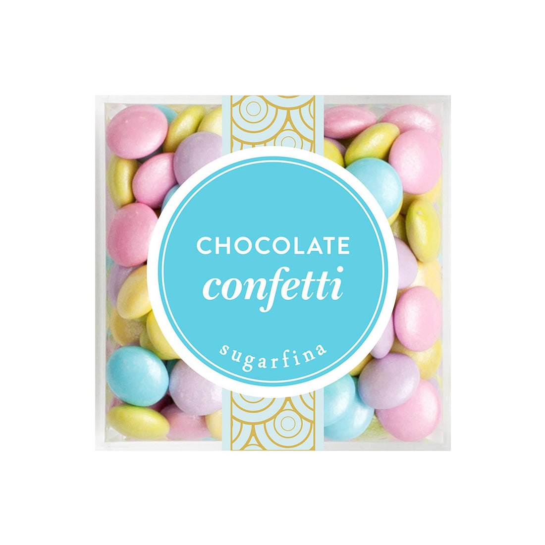 Sugarfina Chocolate Confetti, perfect for gourmet gift boxes and curated gift boxes (front view)