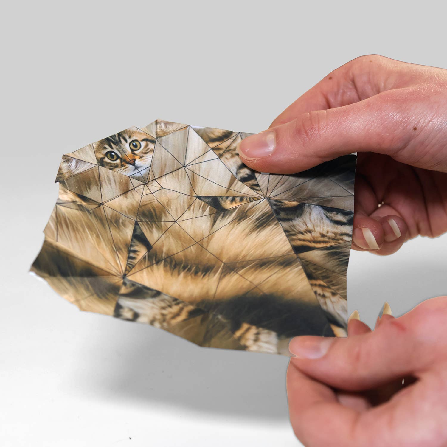 cats eco-friendly origami craft kit. Made  a perfect gift for cat lovers.