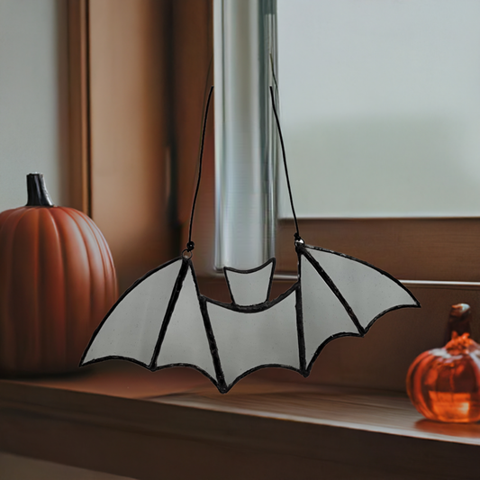 Bat Stained Glass Window Art glass