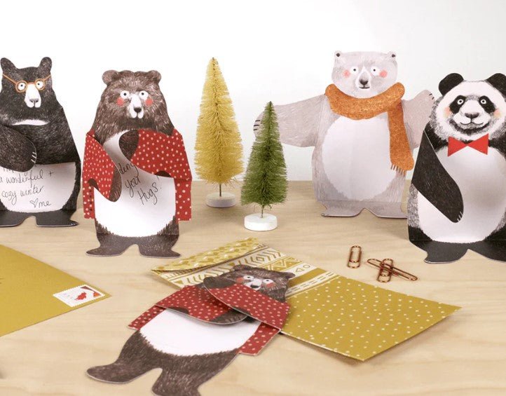 Bear Hugs Notecards, perfect for curated gift boxes and Build a Box gifting (front view)