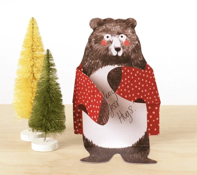 Bear Hugs Notecards, perfect for curated gift boxes and Build a Box gifting (lifestyle photo)