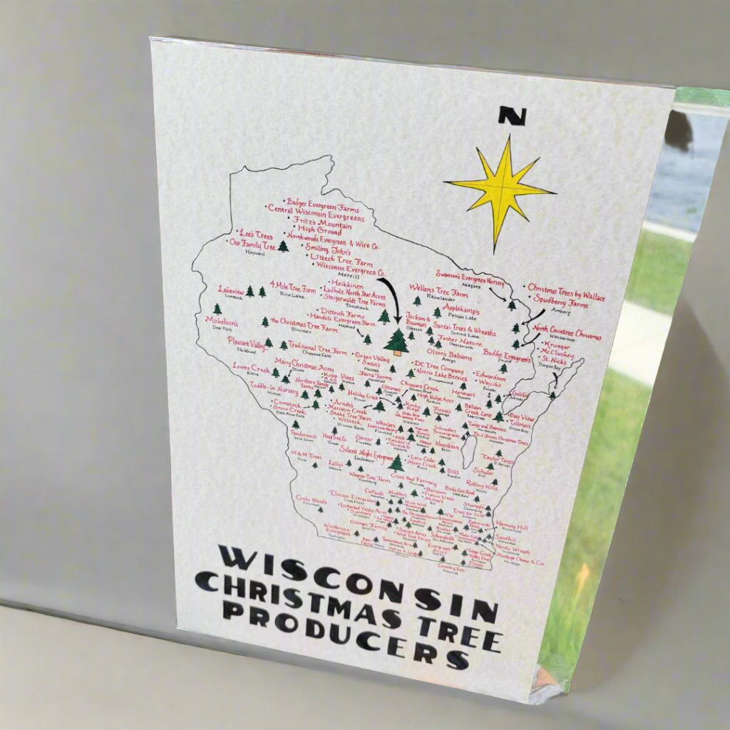 Wisconsin christmas tree producers map