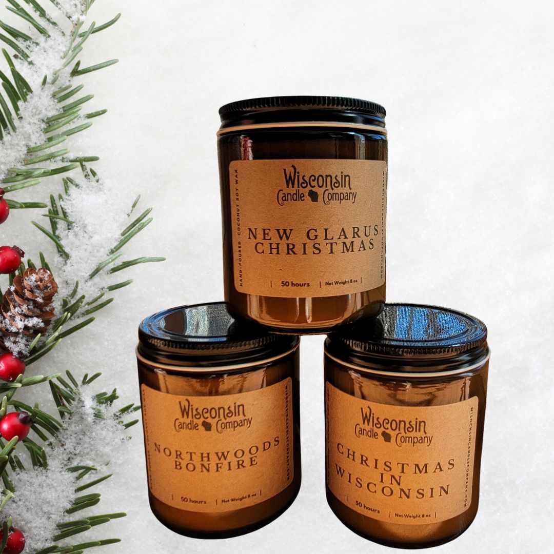 Wisconsin Seasons Collection: Festive & Fireside Scented Candles