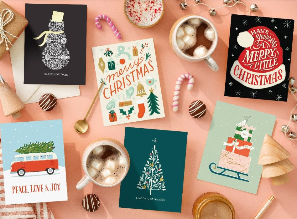 Holiday Greeting Card Set - Christmas & Season Greetings