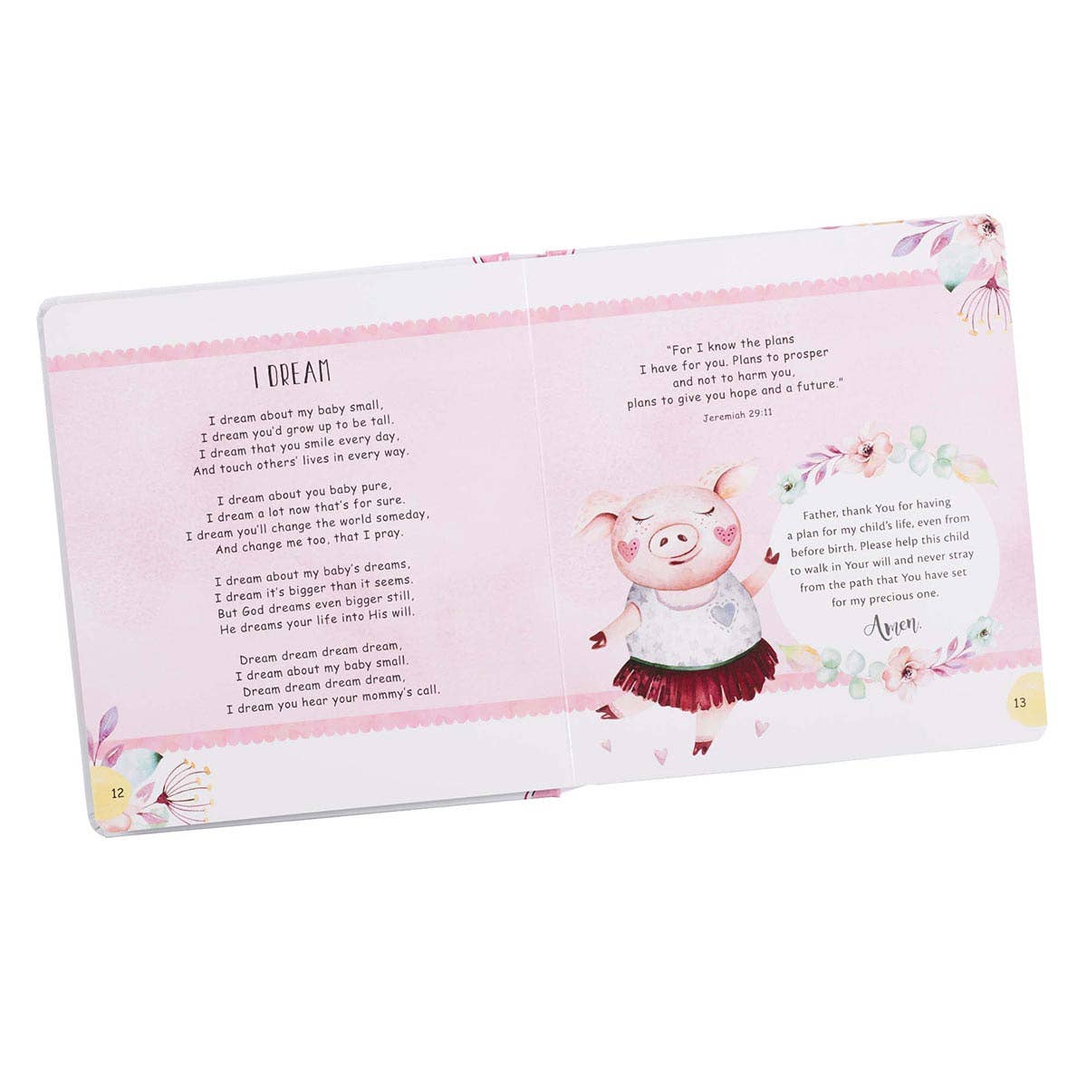 My LullaBible for Girls Book, perfect for gifts for her and curated gift boxes (styled in a curated gift box)