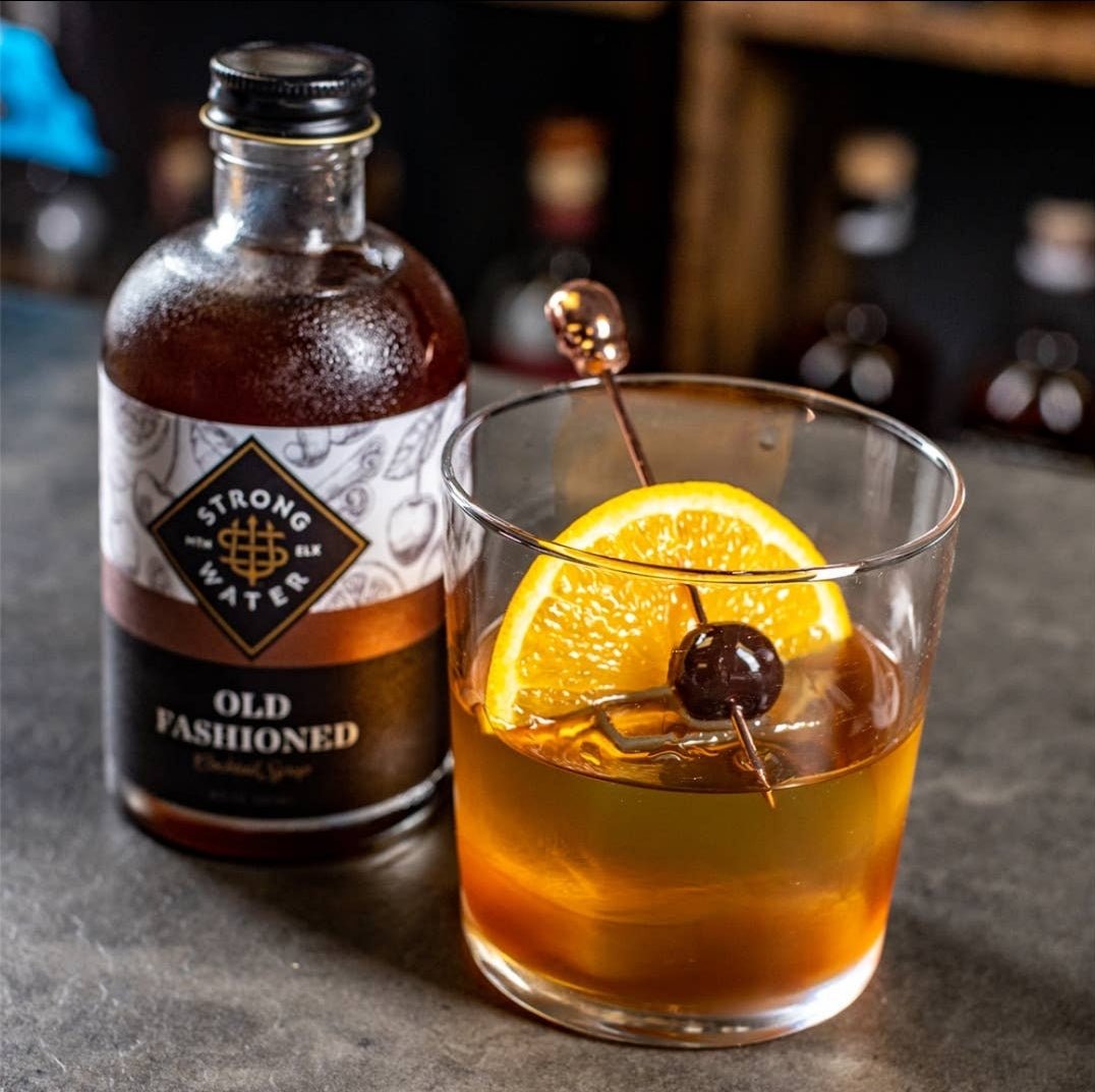 Old Fashioned Cocktail Syrup Original, perfect for gifts for him and curated gift boxes (product close-up)
