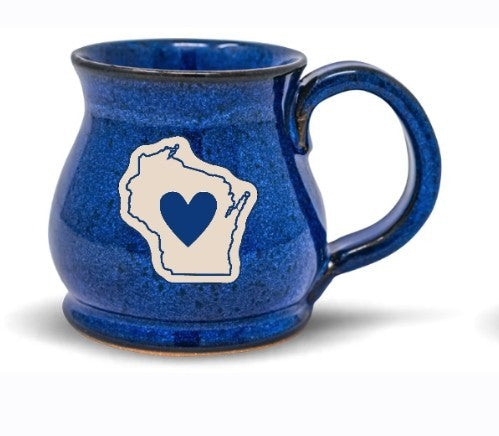 pottery coffee mug made in Wisconsin