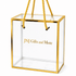 Transparent Gift Box With Gold Trim - 