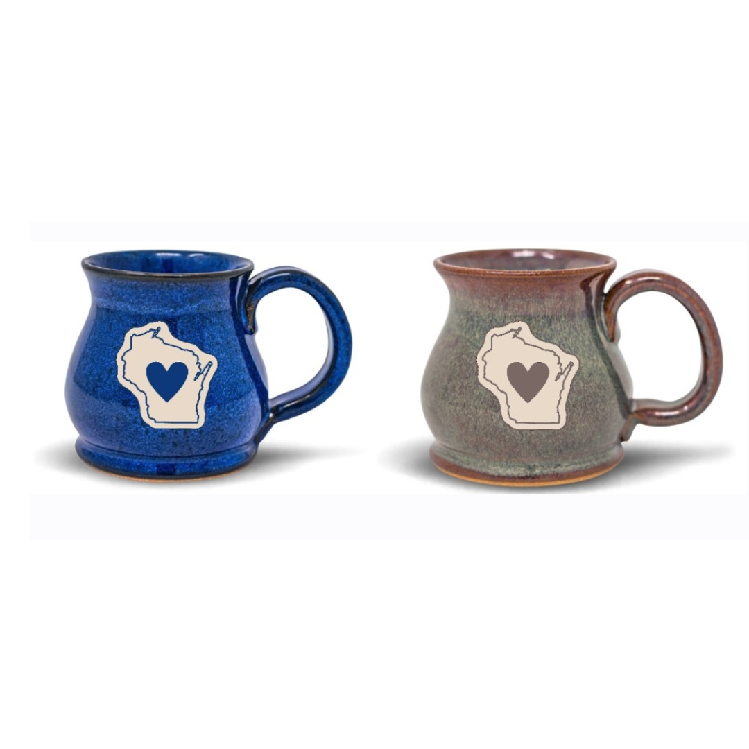 Wisconsin coffee mugs handmade