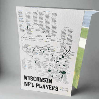 Wisconsin NFL Players Map