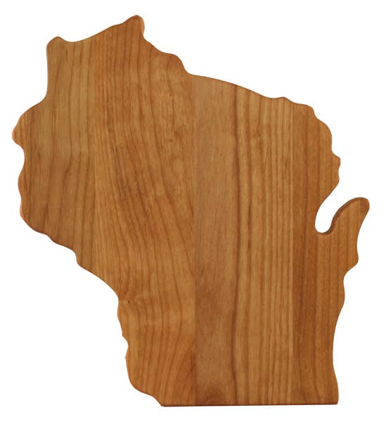 Wisconsin Board -Red Alder Wood, perfect for curated gift boxes and Build a Box gifting