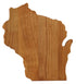 Wisconsin Board -Red Alder Wood, perfect for curated gift boxes and Build a Box gifting