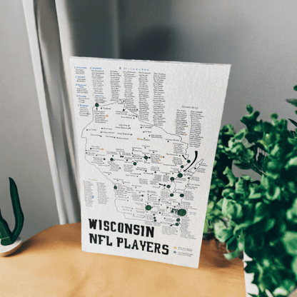 Wisconsin NFL Players Map