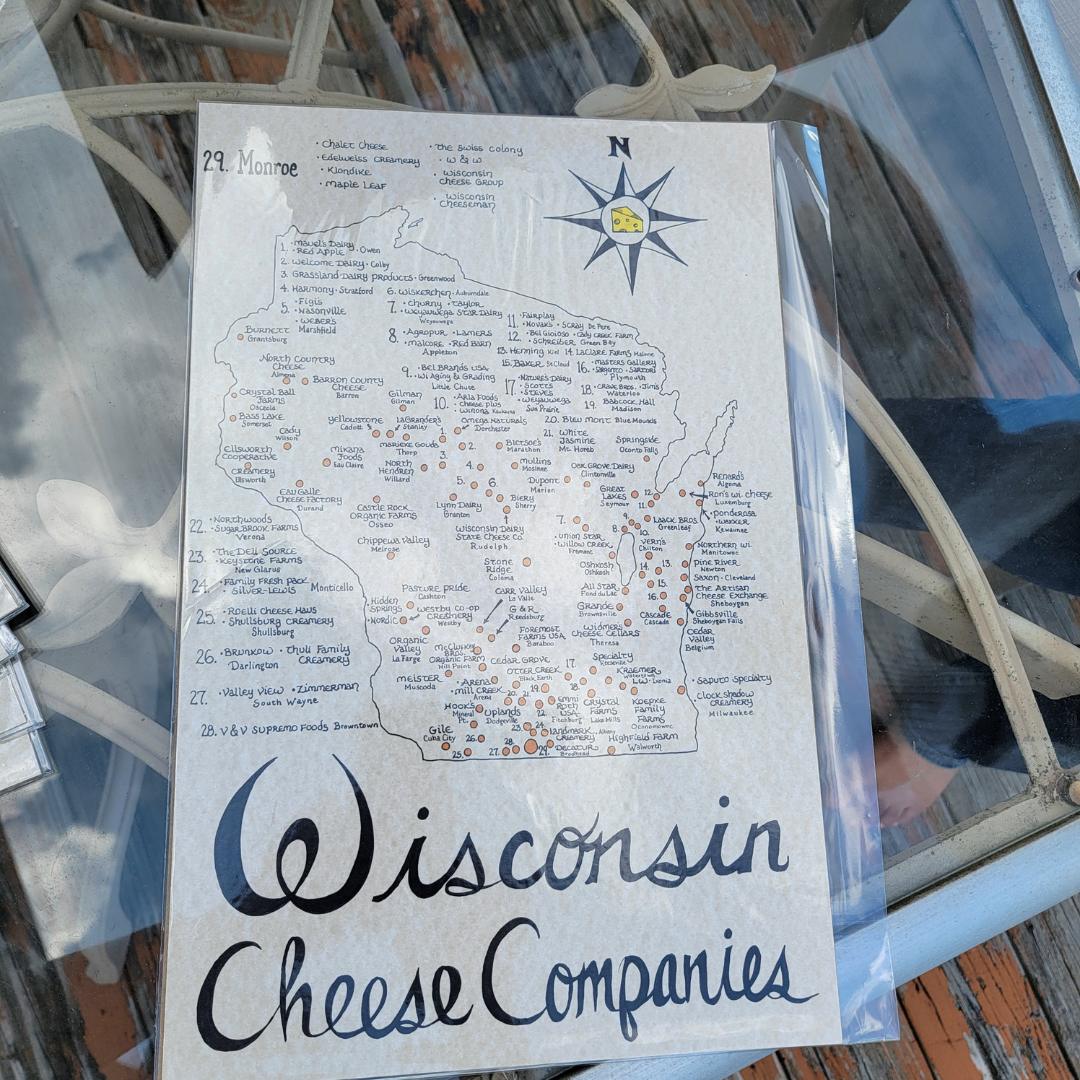 Wisconsin Map | Wisconsin Cheese Companies Map