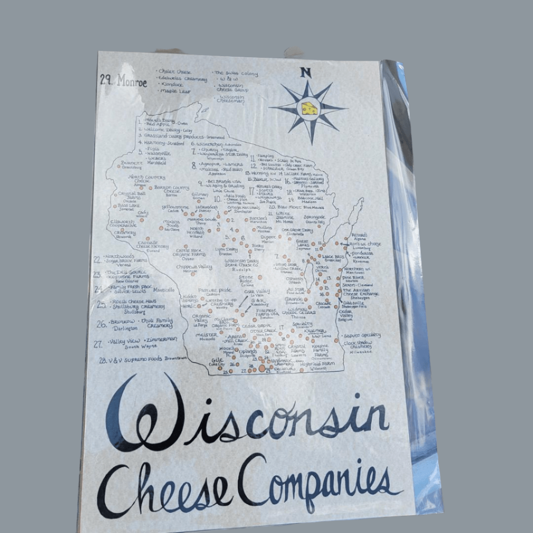 Wisconsin Map | Wisconsin Cheese Companies Map
