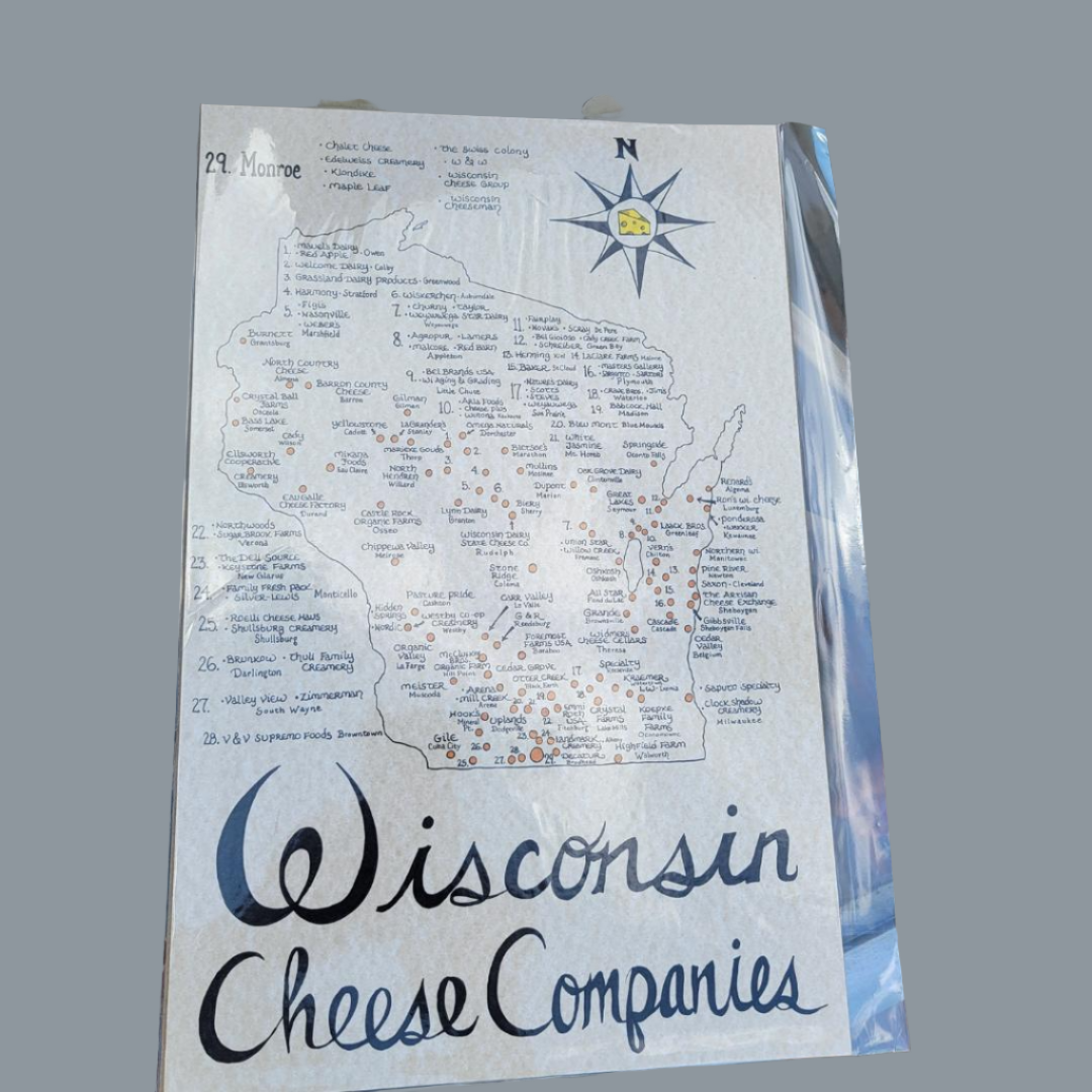 Wisconsin Cheese Companies Map