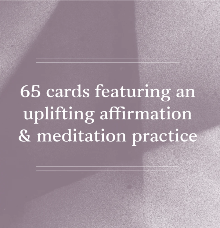 Affirmation Cards for Healing, perfect for self-care gifts and curated gift boxes (detail shot)