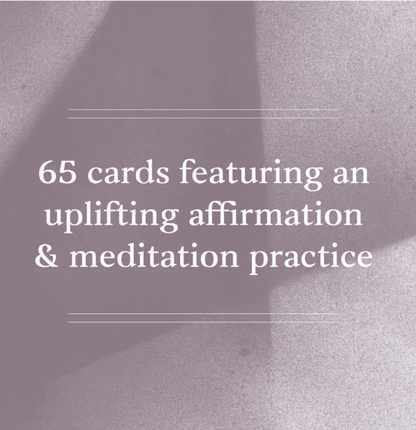 Affirmation Cards for Healing, perfect for self-care gifts and curated gift boxes (detail shot)