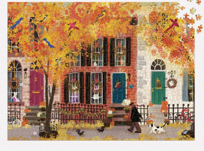 Autumn in the Neighborhood 1000 Piece Puzzle