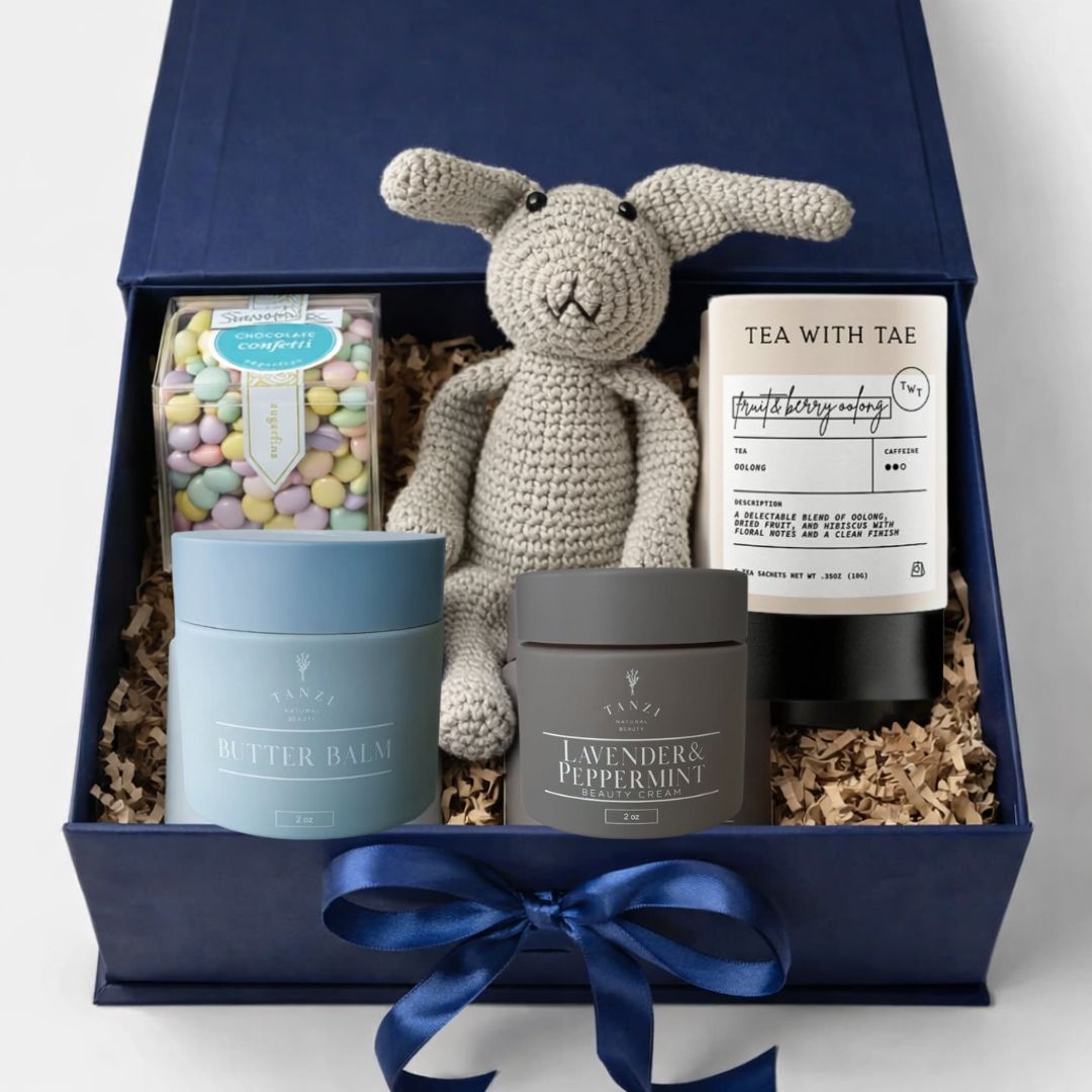 New Parent Care Package and baby shower gift basket