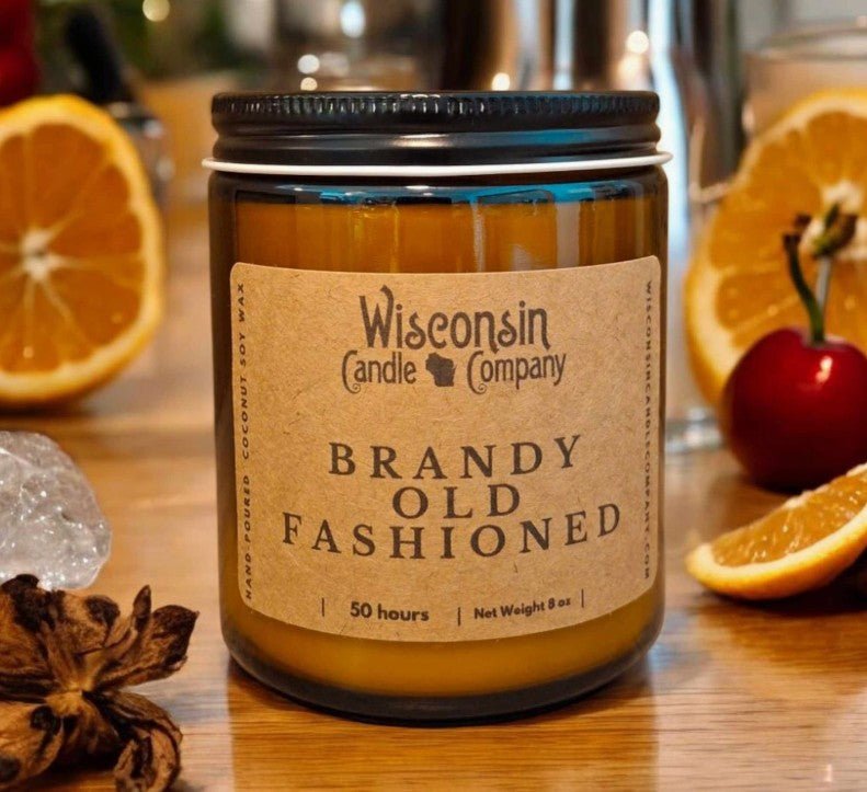 Wisconsin Soy Candle - Brandy Old Fashioned 10oz Tumbler - category:Home &amp; Decor - category:Spa &amp; Wellness