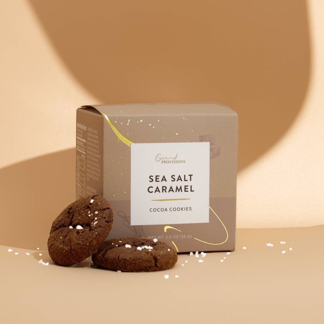 Sea Salt Caramel Cocoa Cookies (2 oz) - category:Gourmet Pantry - 