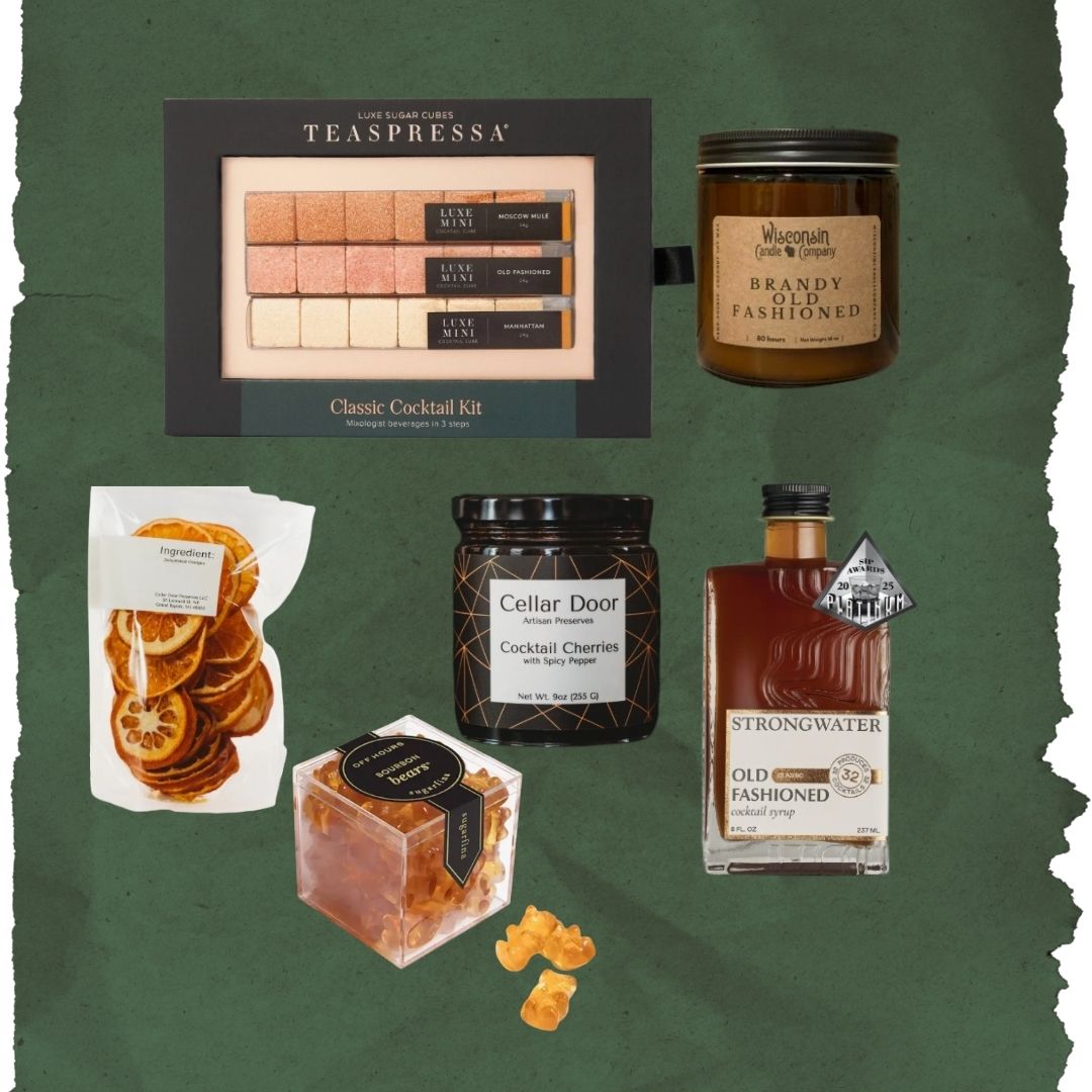 The Cocktail Night Experience Box, perfect for corporate gifts and curated gift boxes (front view)