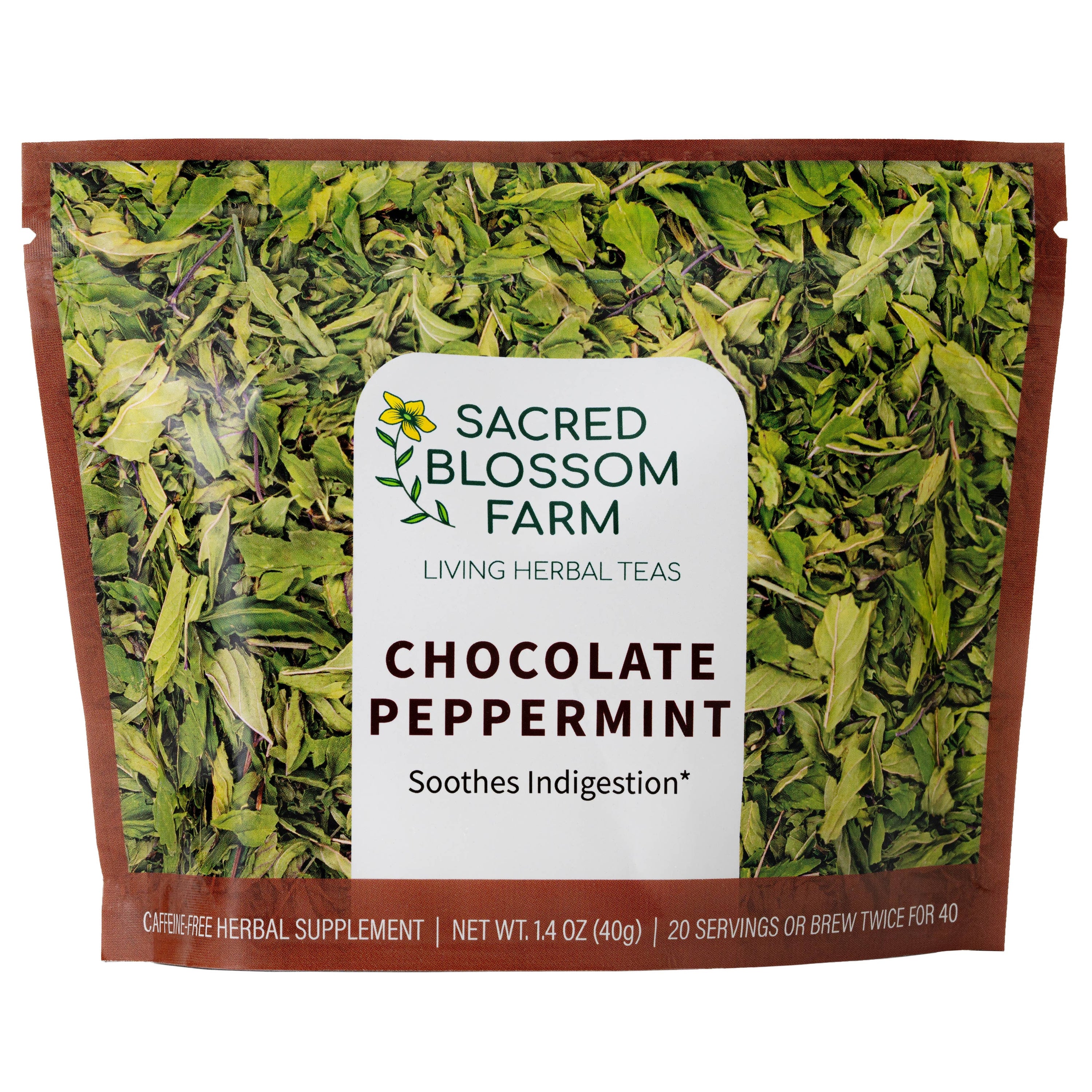 Chocolate Peppermint Herbal Tea — loose leaf gourmet tea, perfect for gourmet gift boxes and curated gift boxes