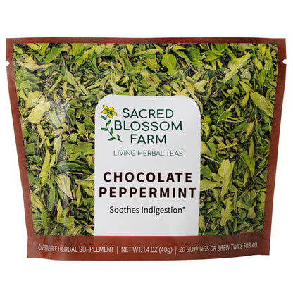 Chocolate Peppermint Herbal Tea — loose leaf gourmet tea, perfect for gourmet gift boxes and curated gift boxes