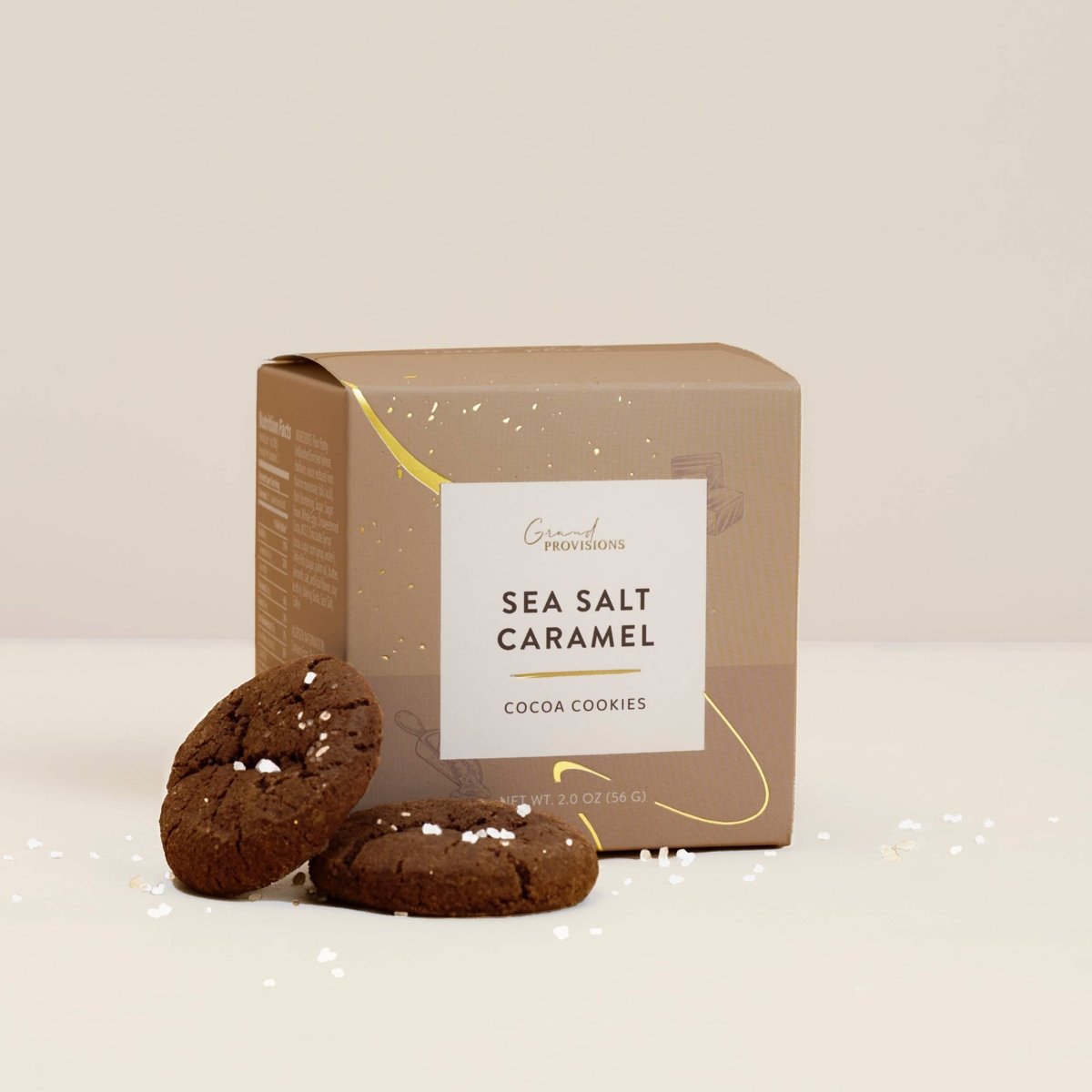 Sea Salt Caramel Cocoa Cookies (2 oz) - category:Gourmet Pantry - 