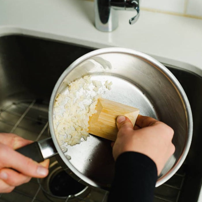 Bamboo Pot Scraper for kitchen