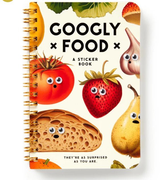 Googly Food Sticker Book, perfect for curated gift boxes and Build a Box gifting