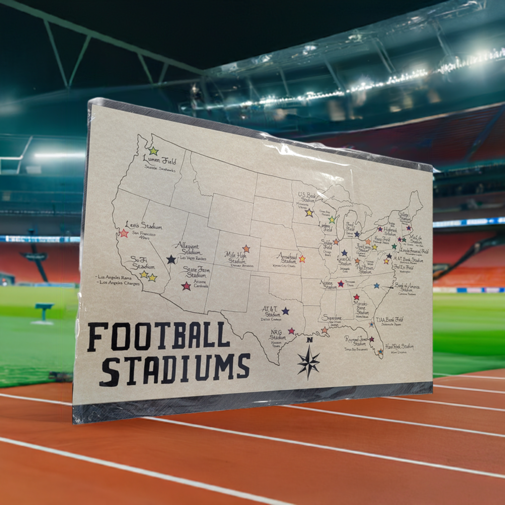 US Football Stadiums Map