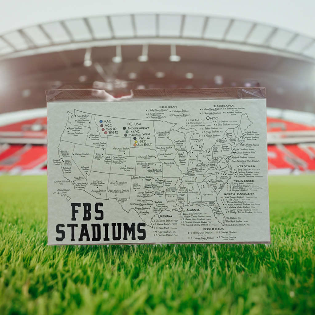 FBS Stadium Map - US