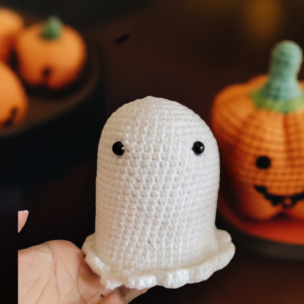 Crochet Ghost Stuffed Toy