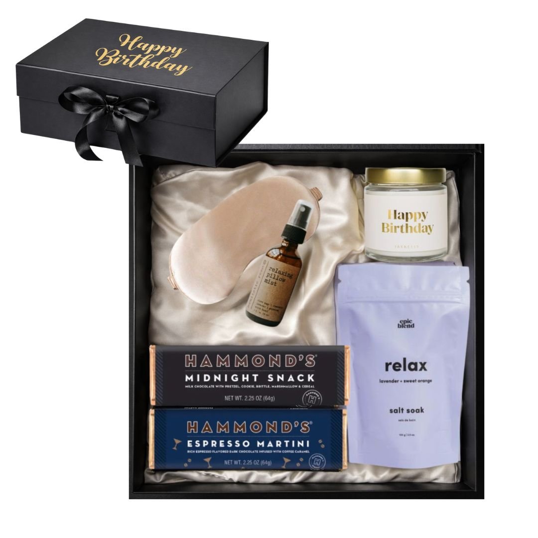 Happy birthday spa gift box for a friend