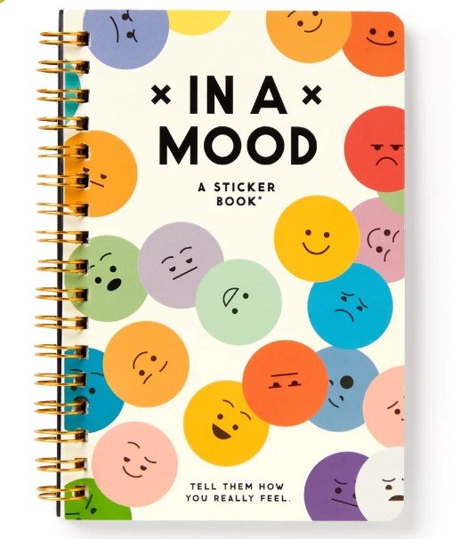 In A Mood Sticker Book, perfect for curated gift boxes and Build a Box gifting