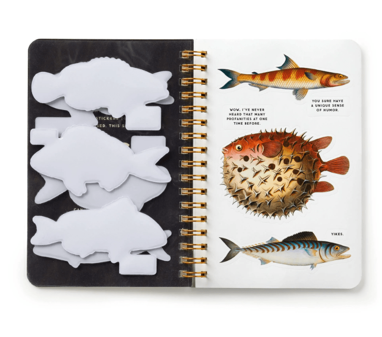 Judgy Fish Sticker Book, perfect for curated gift boxes and Build a Box gifting funny gifts