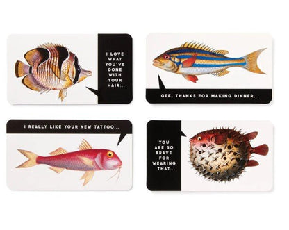 Judgy Fish Game- Hilarious Adult Party Game — playful card game, perfect for gift boxes and gifting (front view)