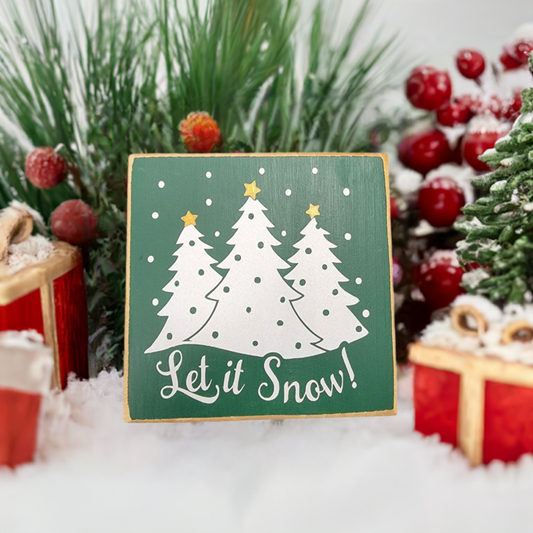 let it snow mini sign