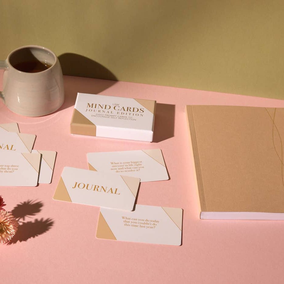 Mind Cards Journal Edition - Daily Prompts for Self-Care, perfect for spa and wellness gift boxes and curated gift boxes