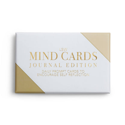 Mind Cards Journal Edition - Daily Prompts for Self-Care, perfect for spa and wellness gift boxes (front view)