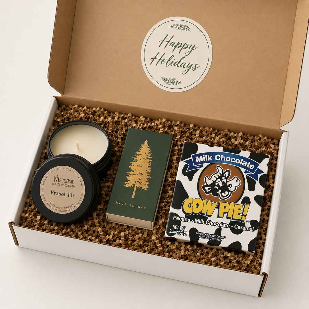 happy holidays gift set