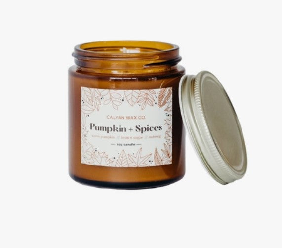 Pumpkin Spices - Mini Amber Jar Soy Candle