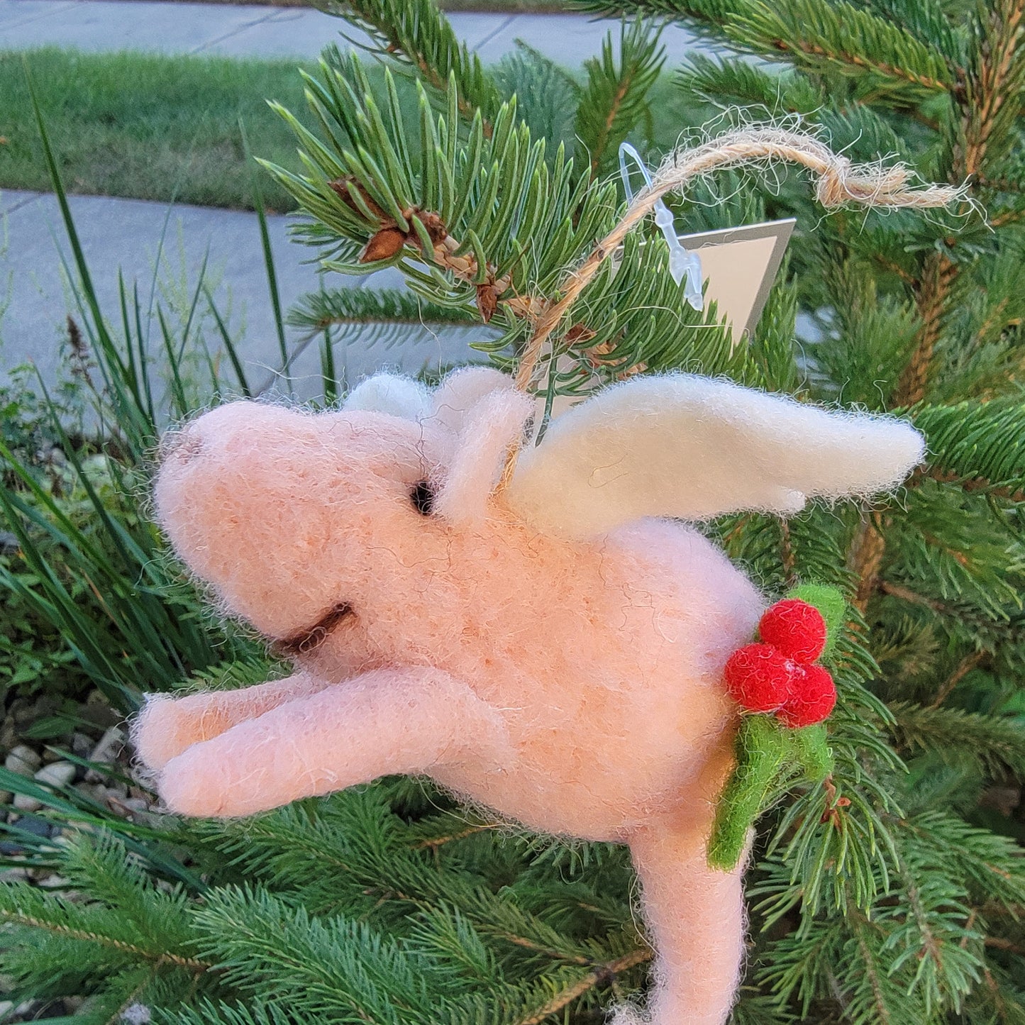 Felt - Flying Pig Ornament