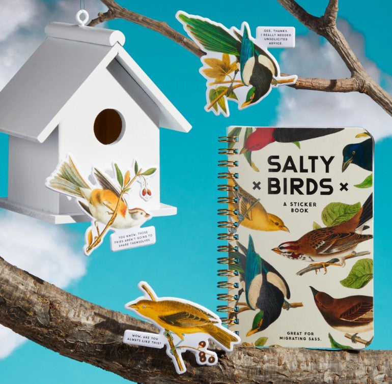 Salty Birds Sticker Book funny Christmas gift