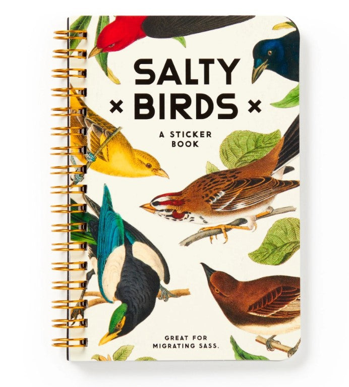 Salty Birds Sticker Book funny coworker gift