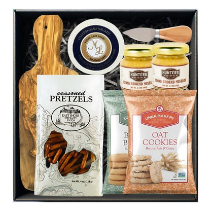 Cheese &amp; Pretzel Board Set - Gift Sets - Wisconsin Gifts