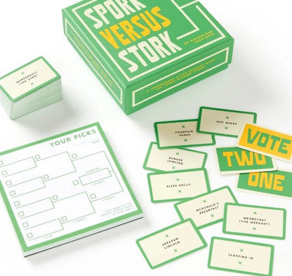 Spork Versus Stork Social Game — playful card game, perfect for curated gift boxes and Build a Box gifting