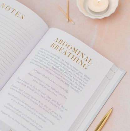Mind Notes Journal – Daily Wellbeing &amp; Gratitude, perfect for self-care gifts and curated gift boxes (lifestyle photo)